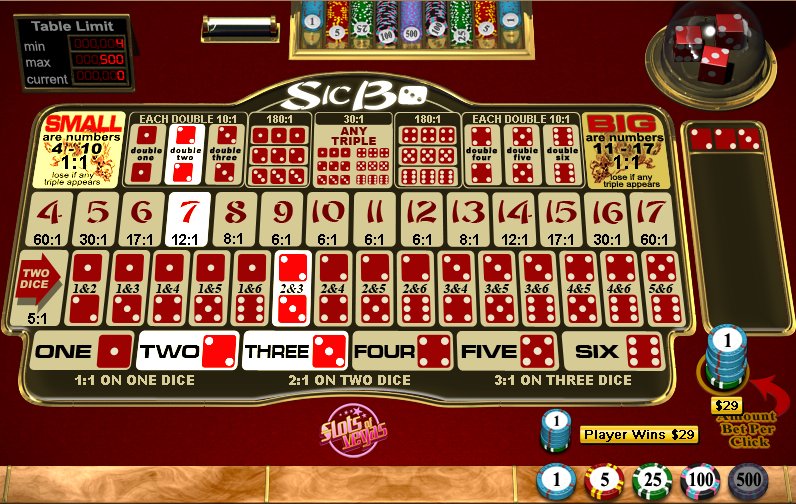 Sic Bo - $10 No Deposit Casino Bonus